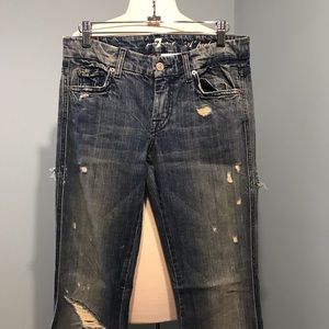 7 for All Mankind distressed jeans